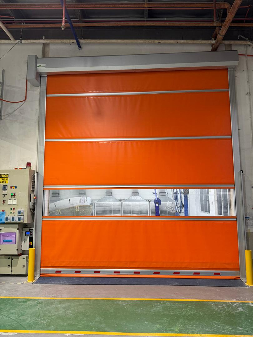 High-speed door installed at Sepang Aircraft Engineering aviation maintenance facility Malaysia